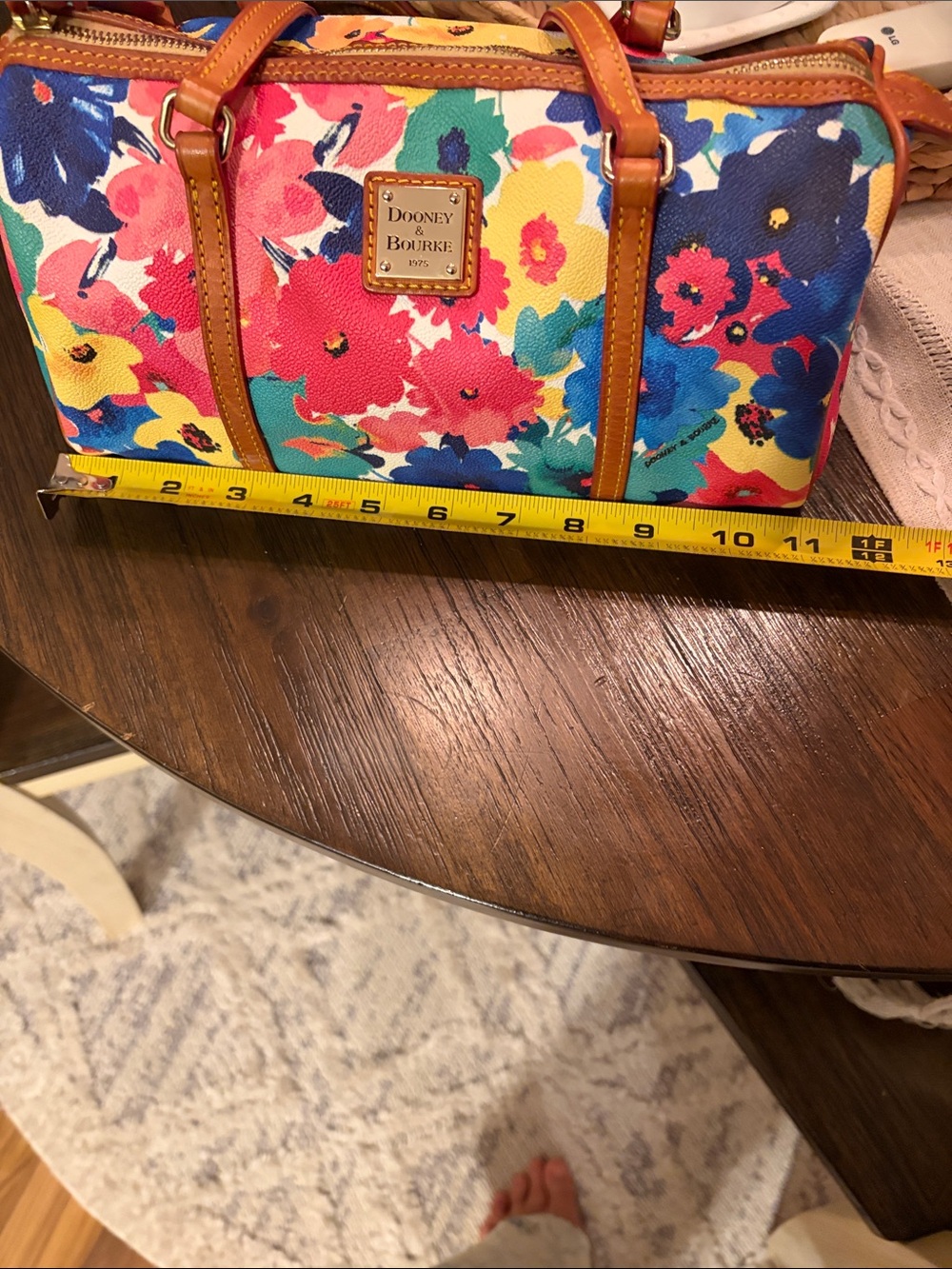 Dooney & Bourke Watercolor floral Barrel Bag๐๐โค๏ธ - Picture 13 of 16